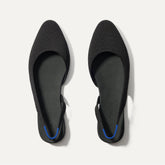 The Almond Slingback - Black