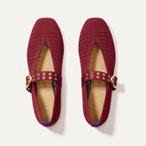 The Max Buckle Mary Jane - Ruby Mesh