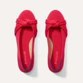 The Knot Ballet Flat - Lollipop Red