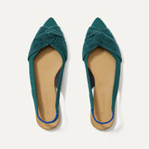 The Twist Point Slingback - Everglade