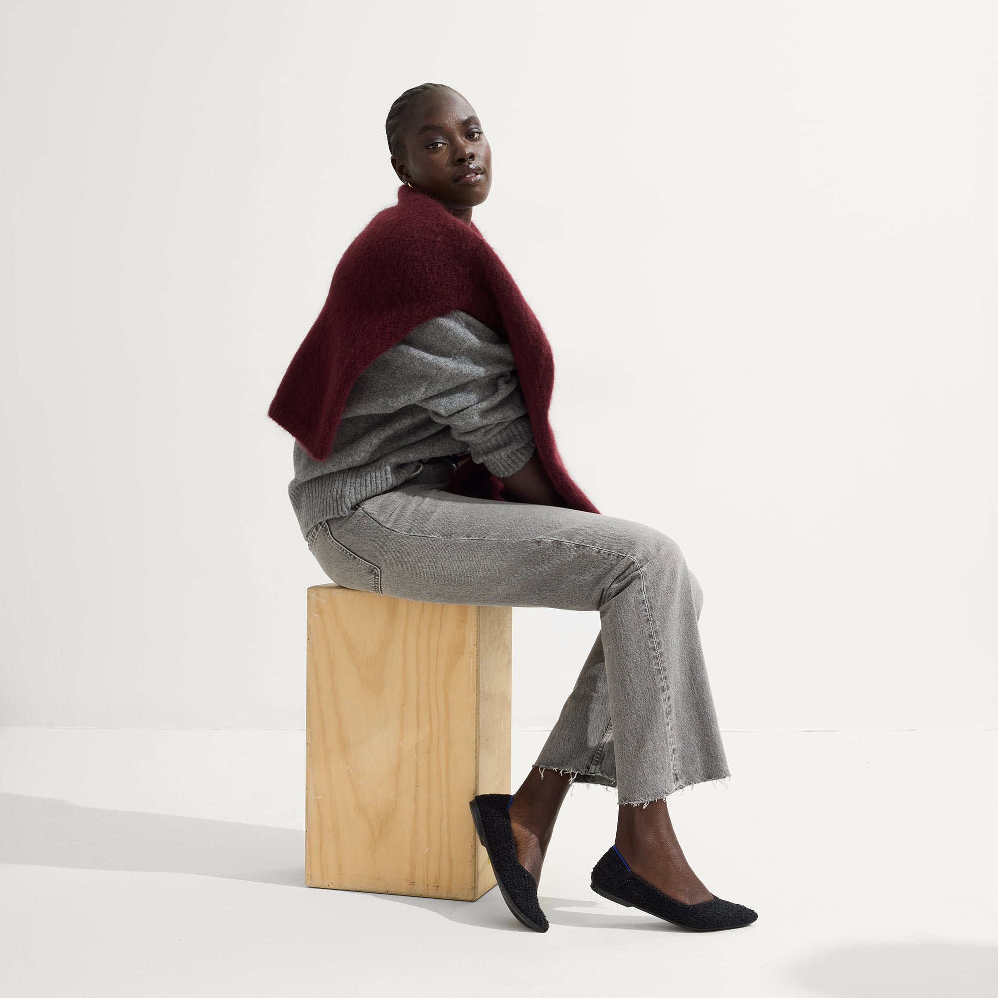 The Point II - Black Bouclé