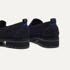 The Lug Loafer - Black Bouclé