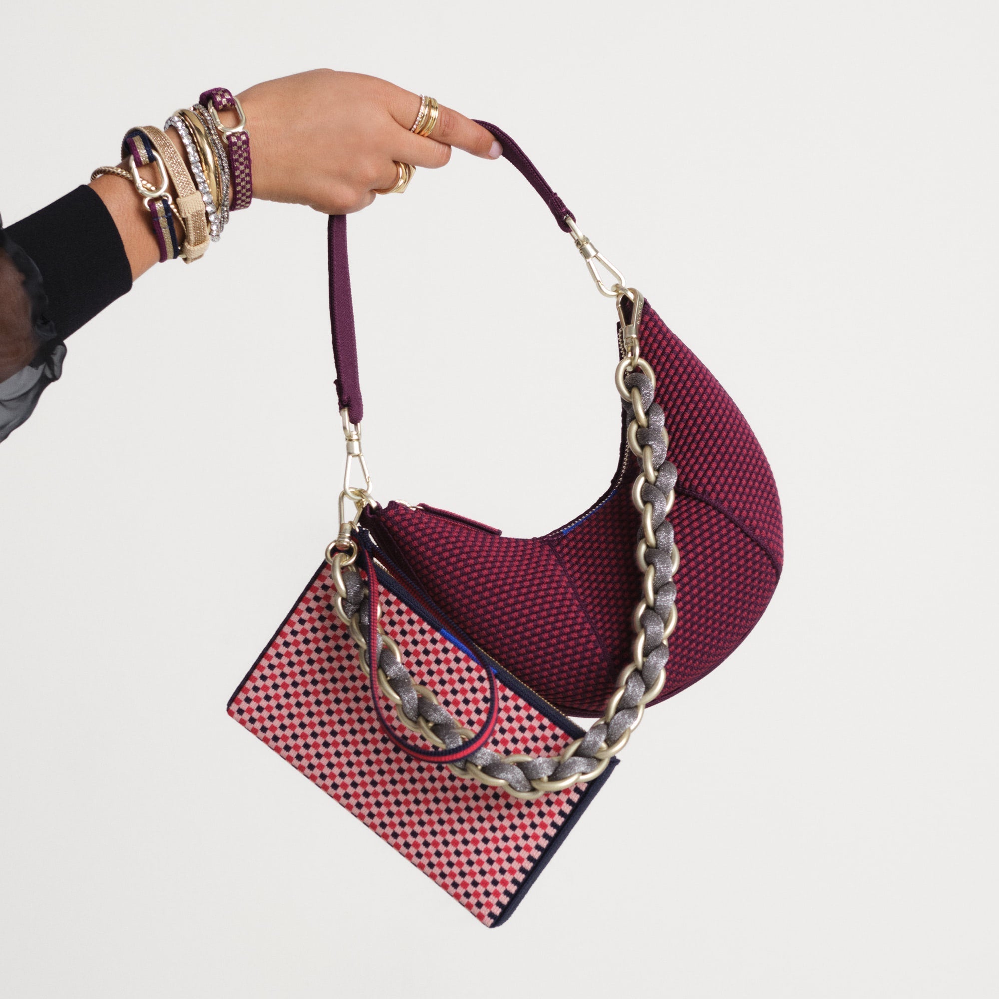 The Shoulder Strap - Golden Silver Chain