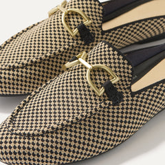The Double Bit Loafer Mule - Classic Micro Check