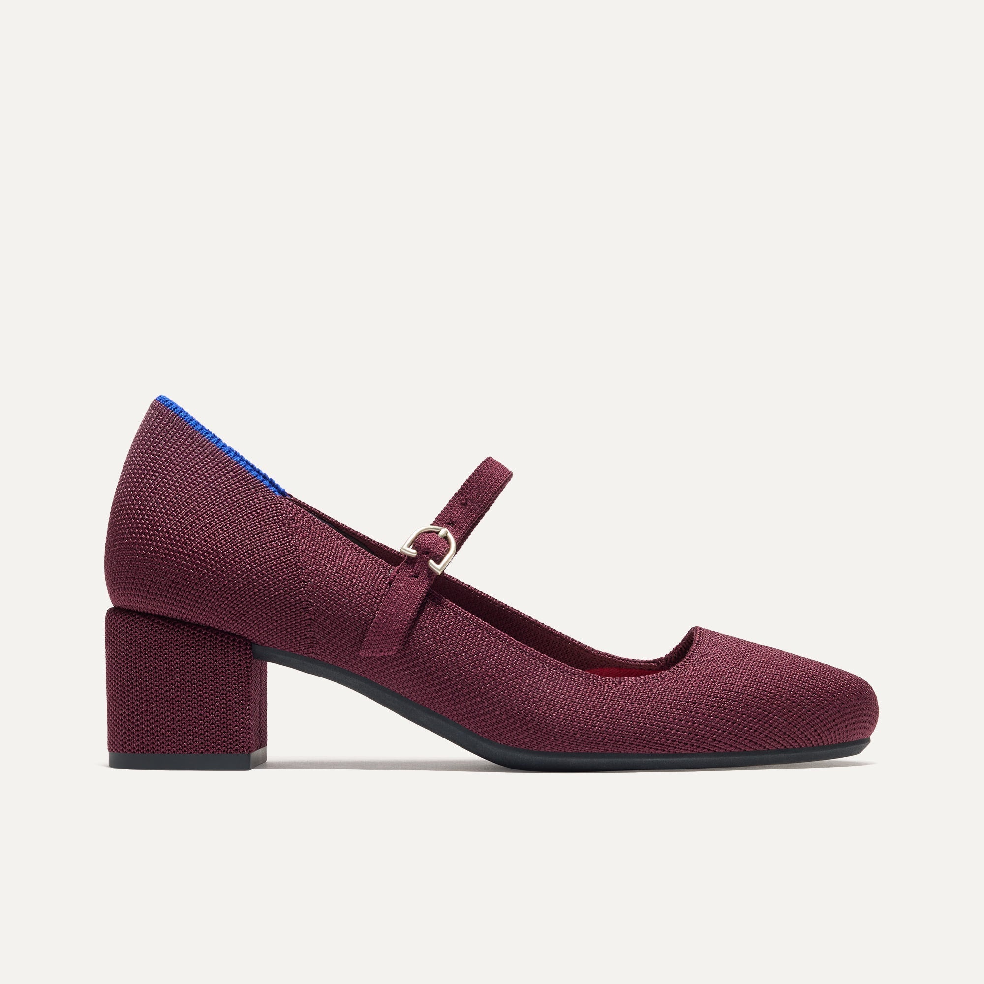 The Mary Jane Heel - Wine Red