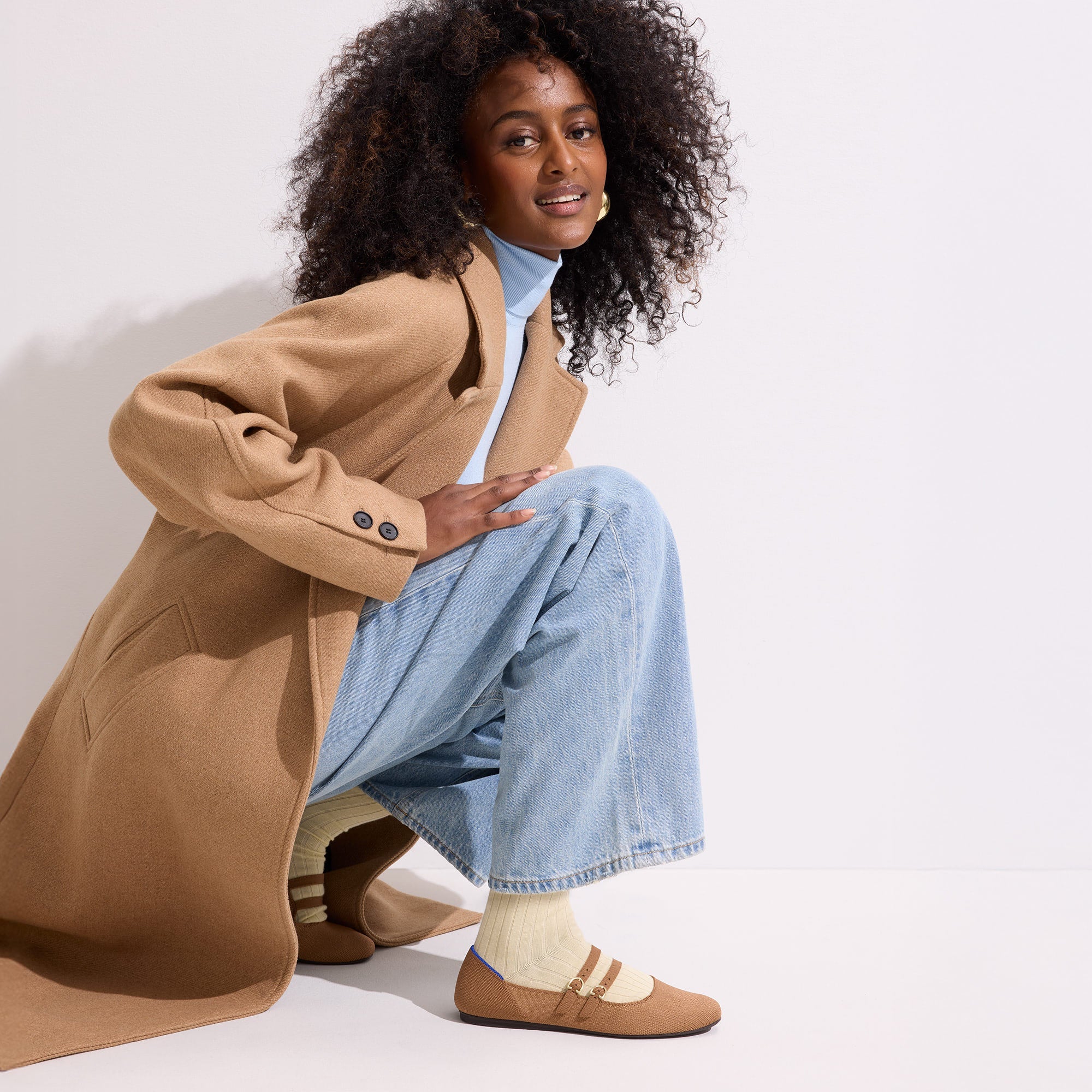 The Double Buckle Mary Jane - Java Chip