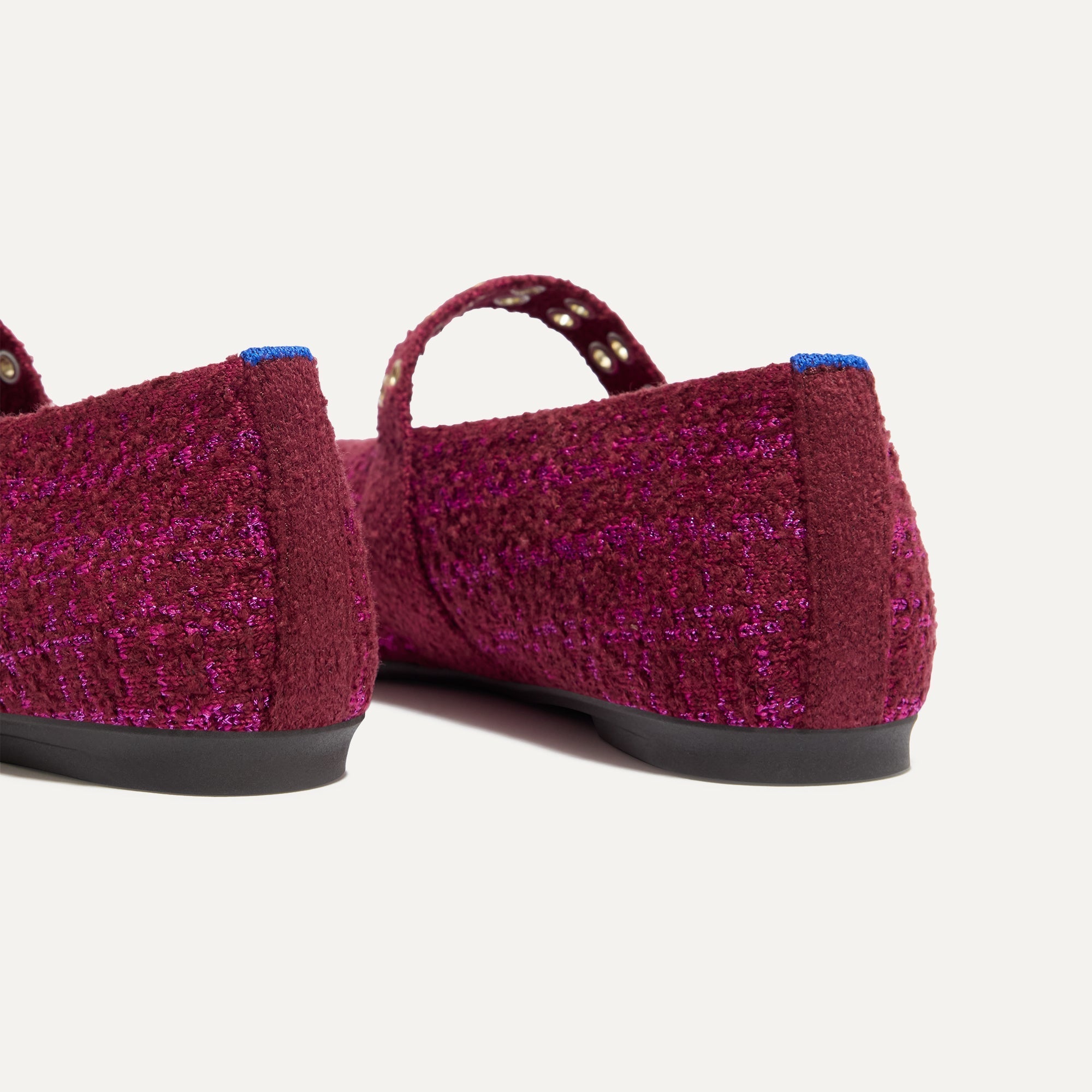 The Max Buckle Mary Jane - Berry Tweed