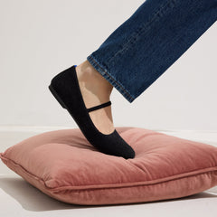 The ReVelvet™ Max Square Mary Jane - ReVelvet™ Black