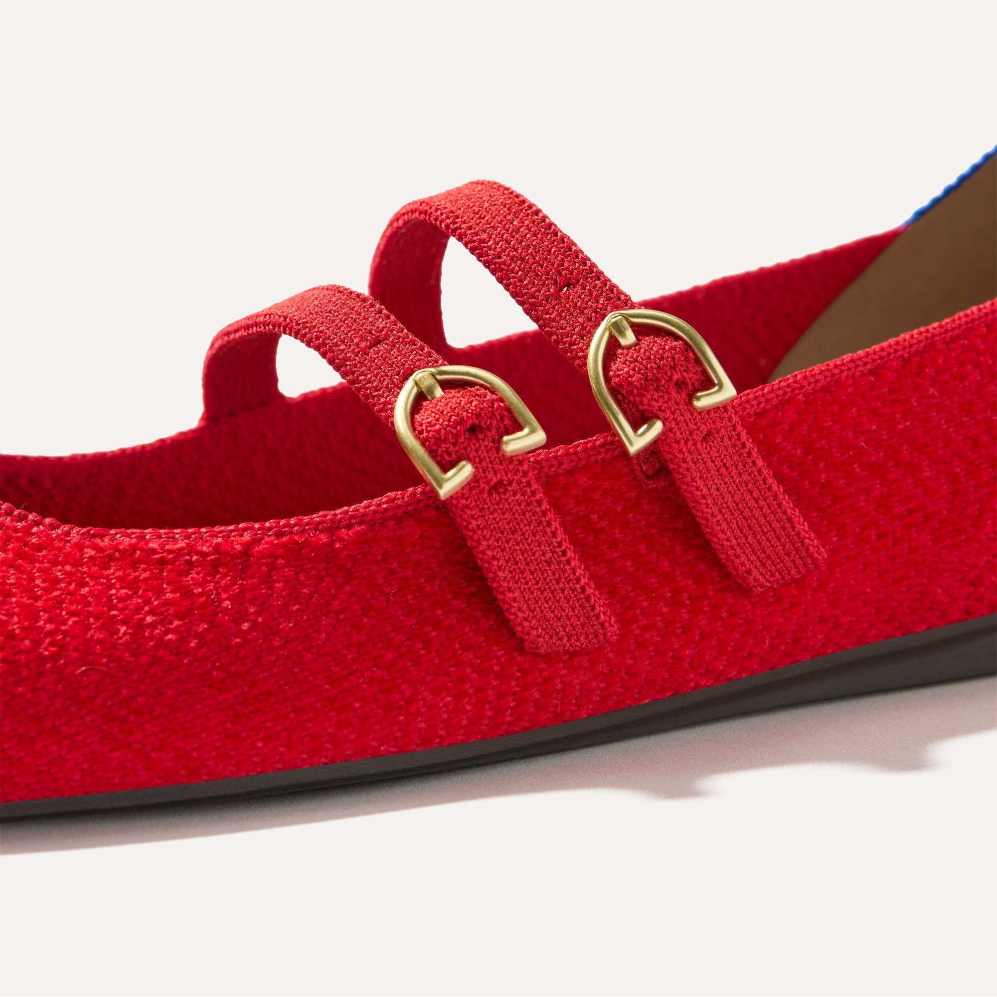 The ReVelvet™ Double Buckle Mary Jane - ReVelvet™ Red Crisp
