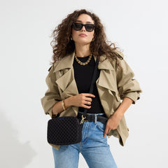 The Crossbody Camera Bag - Black Sand