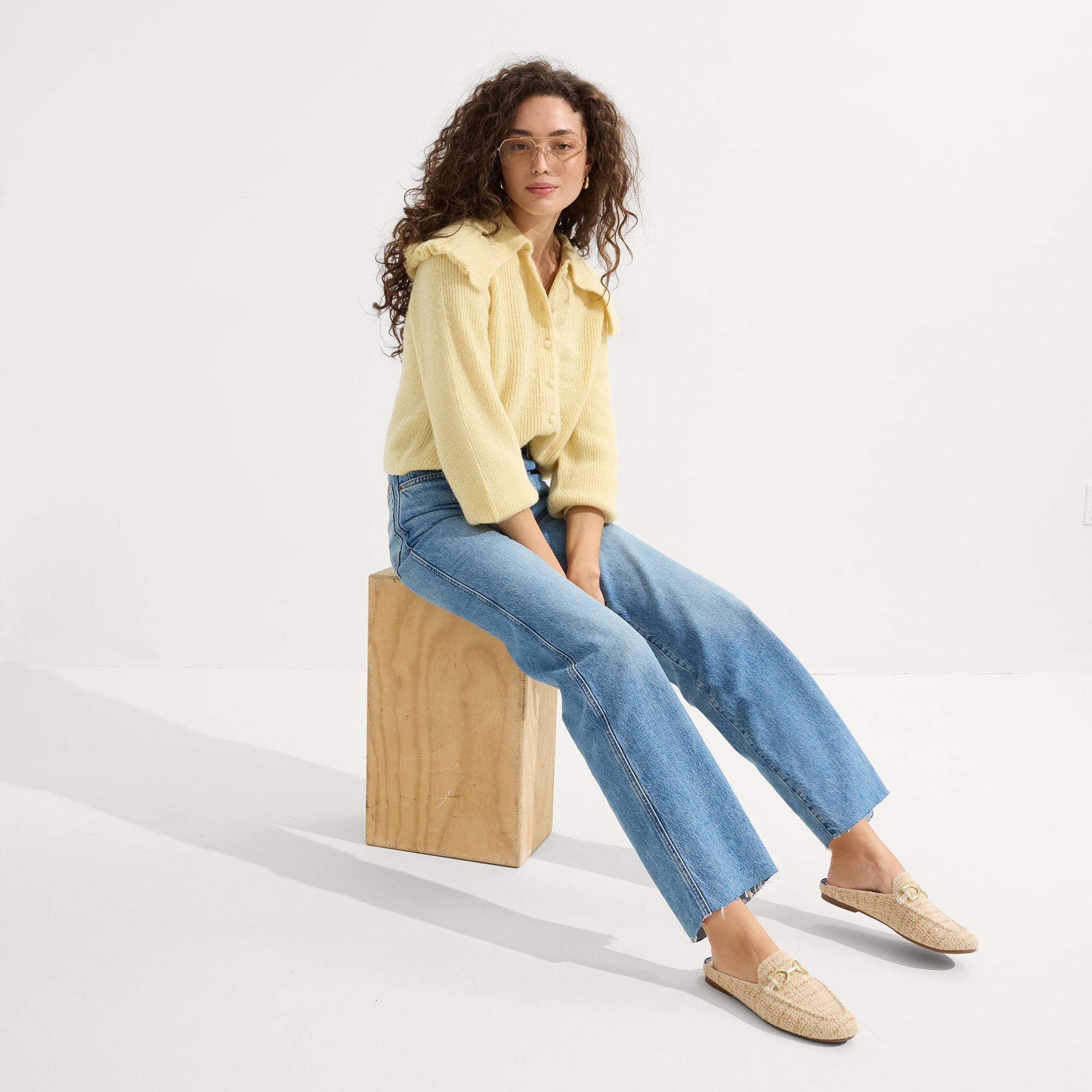 The Cozy Bit Loafer Mule - Moonlit Tweed