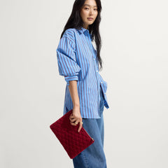 The ReVelvet™ Convertible Clutch - ReVelvet™ Ruby Quilt